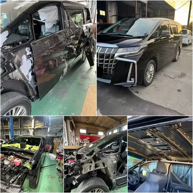 アルファードの整備・修理作業 ビフォーアフター